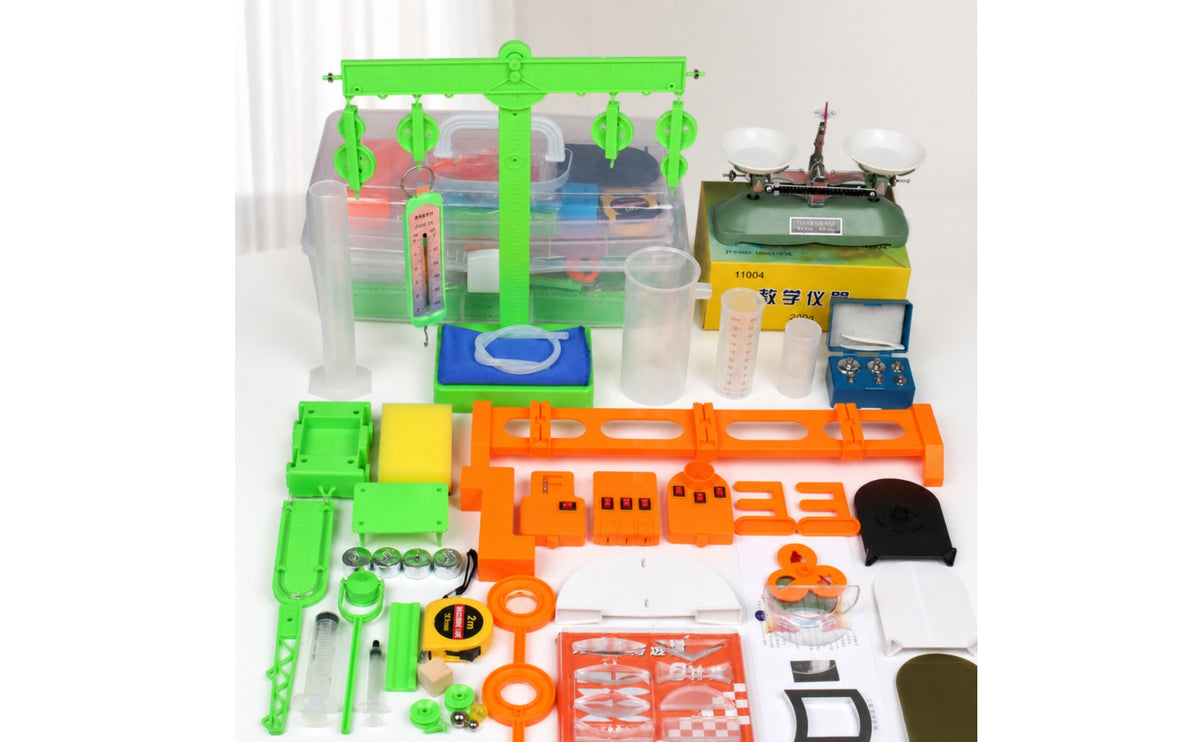 Educational Physics Experiment Kit Hands-on Electricity and Magnetism Experiment Kit Junior Physics Laboratory Equipment Basic for Students, Teachers, Classroom