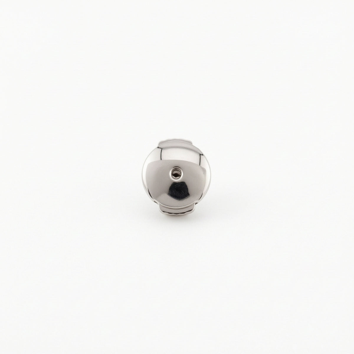 8mm Earring Backs with Disc Polished Push-on Earring Backs Hypoallergenic Jewelry Findings Lightweight