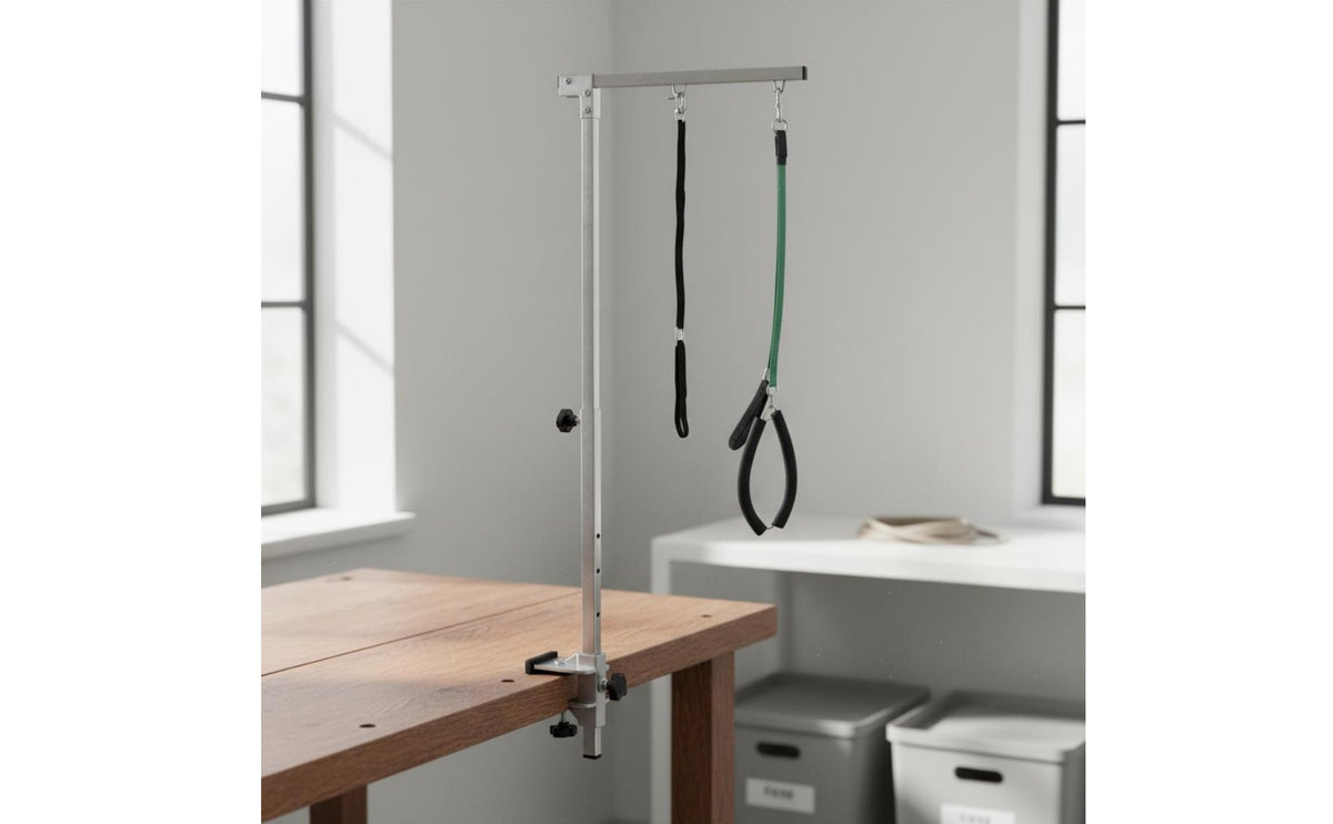 Grooming Table Restraint Support Stainless Steel Grooming Table Clamp Support Sturdy-Duty for Home