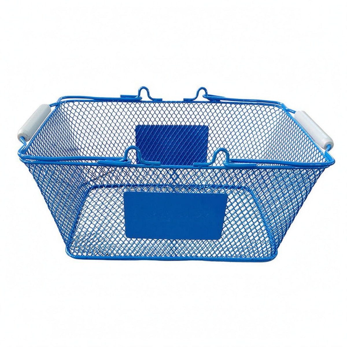 Metal Mesh Storage Basket Black Grip Sleeves Metal Wire Basket Home Organization Label Plate Open Top
