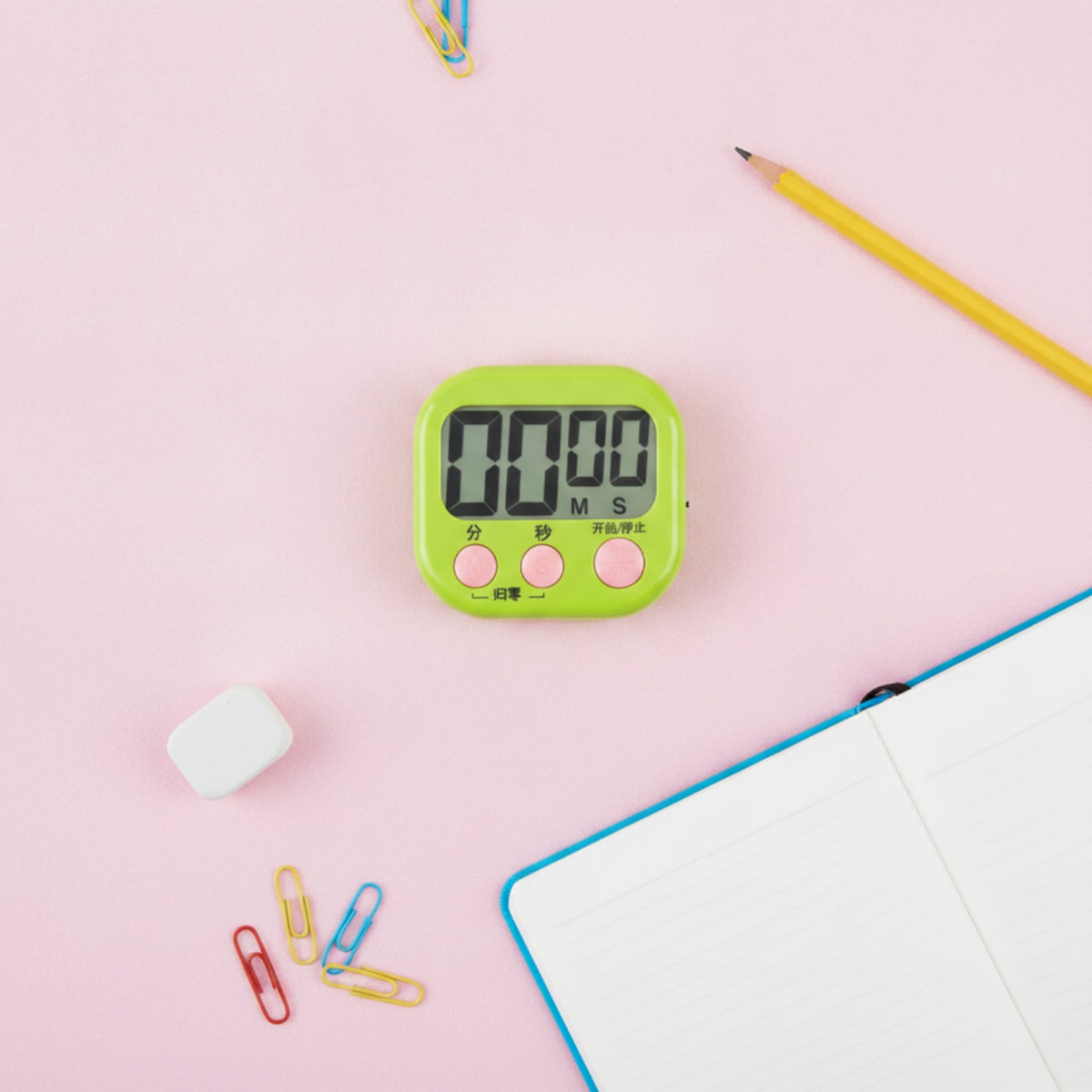 Countdown Wecker LCD Display Digital Kitchen Alarm Clock Cooking Timer Magnetic Attachment Portable Stopwatch User-friendly Suitable for Seniors Kids Cooking Study