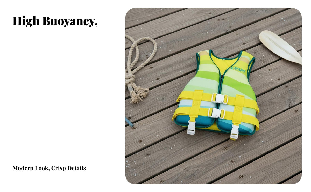 Flotation Vest Lightweight Buoyancy Aid Buoyancy Vest Adjustable Straps Watersports Safety Jacket Long-Lasting for Adults
