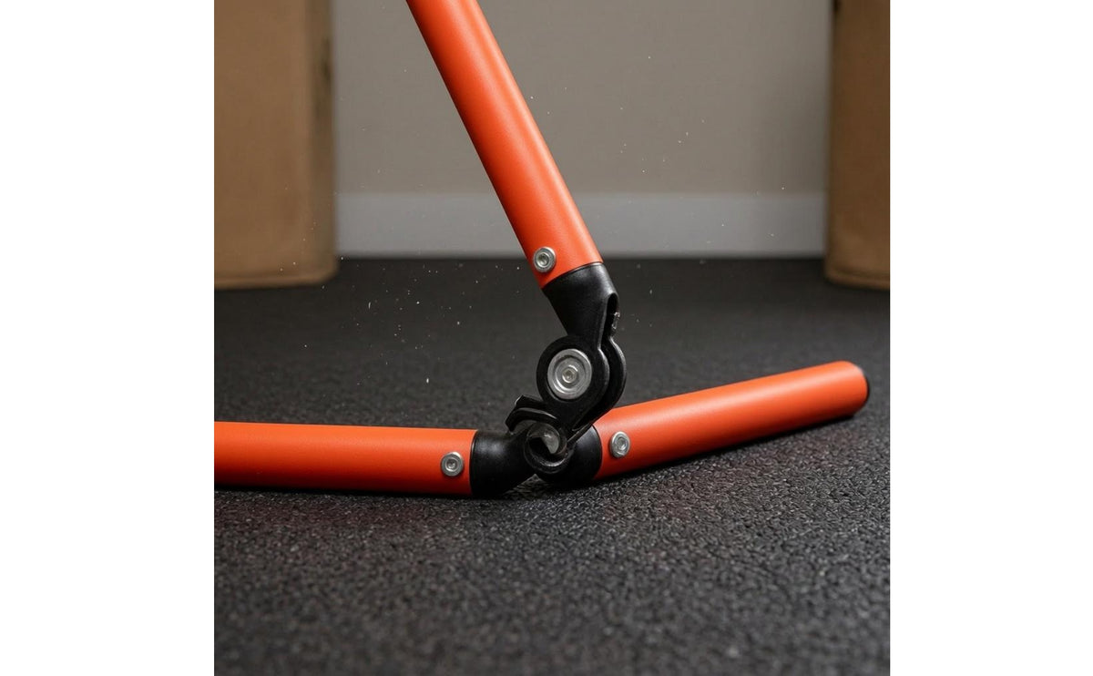 PVC Foldable Training Hurdle Orange Frame Agility Hurdle Black Joints Speed Agility Hurdles Lightweight