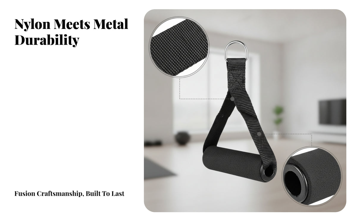 Resistance Band Handle Black Resistance Band Handles Foam Grip Handle High Load Capacity for Pull Rope Training