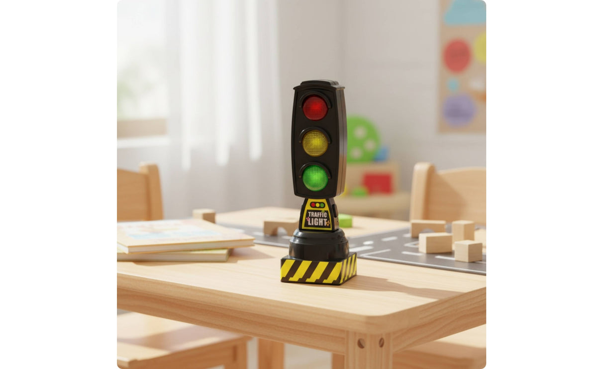 Traffic Light Toy with Lights and Sounds | Simulation, Realistic, for Pretend Play