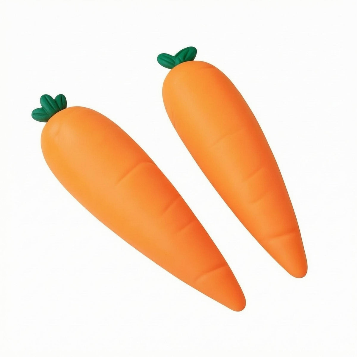 Leafy Top Carrot Squishy Pretend Kitchen Play Carrot Squeeze Toy Elastic Stress-Relief Toy Soft
