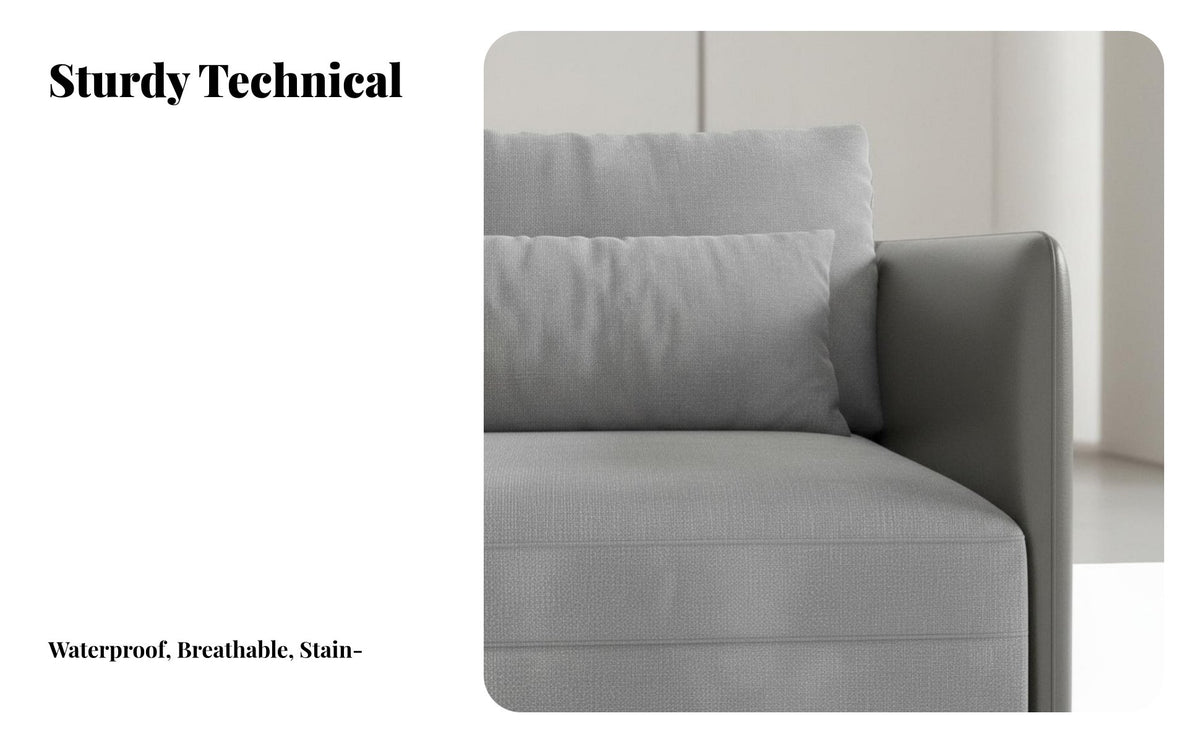 Japandi-inspired design L-Shaped textile Sofa Minimalist DesignLiving Room Furniture firm-density Foam Sectional Couch configurable for Families, homeowners, Adults, Apartment, Lounge Area, Home Office