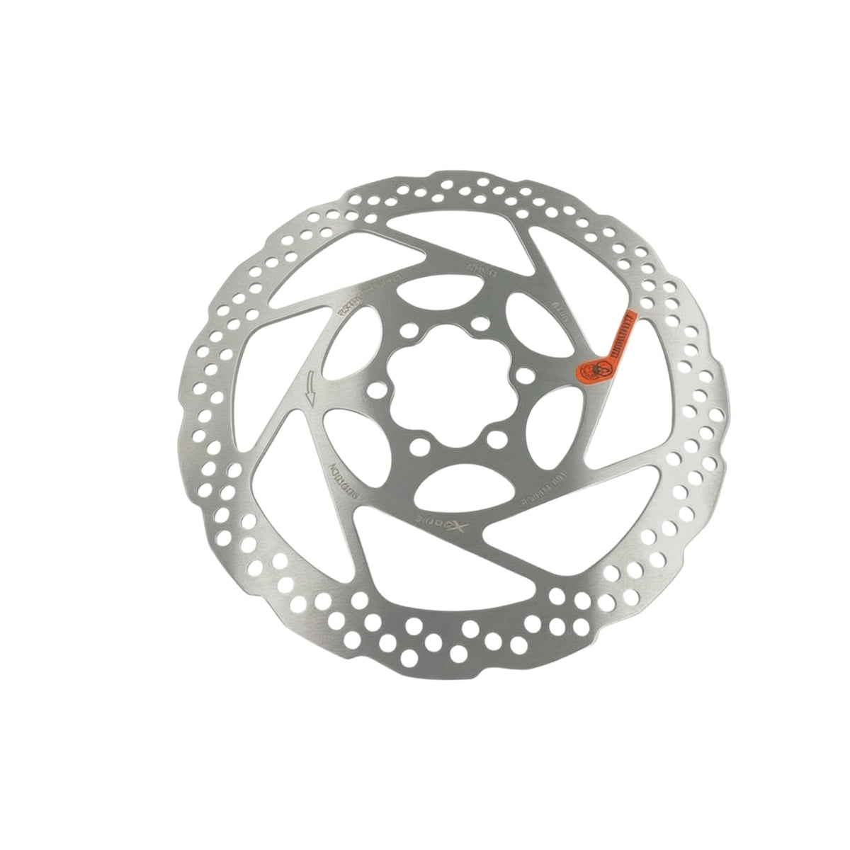 Electric Scooter Brake Rotor Perforated Scooter Brake Rotor Vehicle Part Multi-Spoke Silver Finish