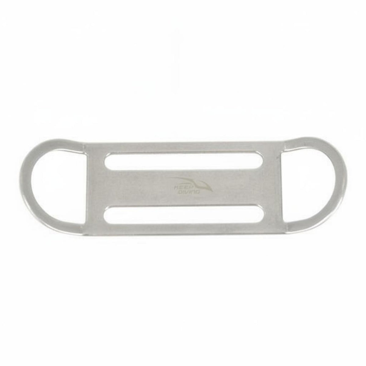 Double D-Loop Slide Rust Proof Stainless Steel D Loop Slide Heavy Duty Strap Keeper Plate Lightweight for Technical Divers