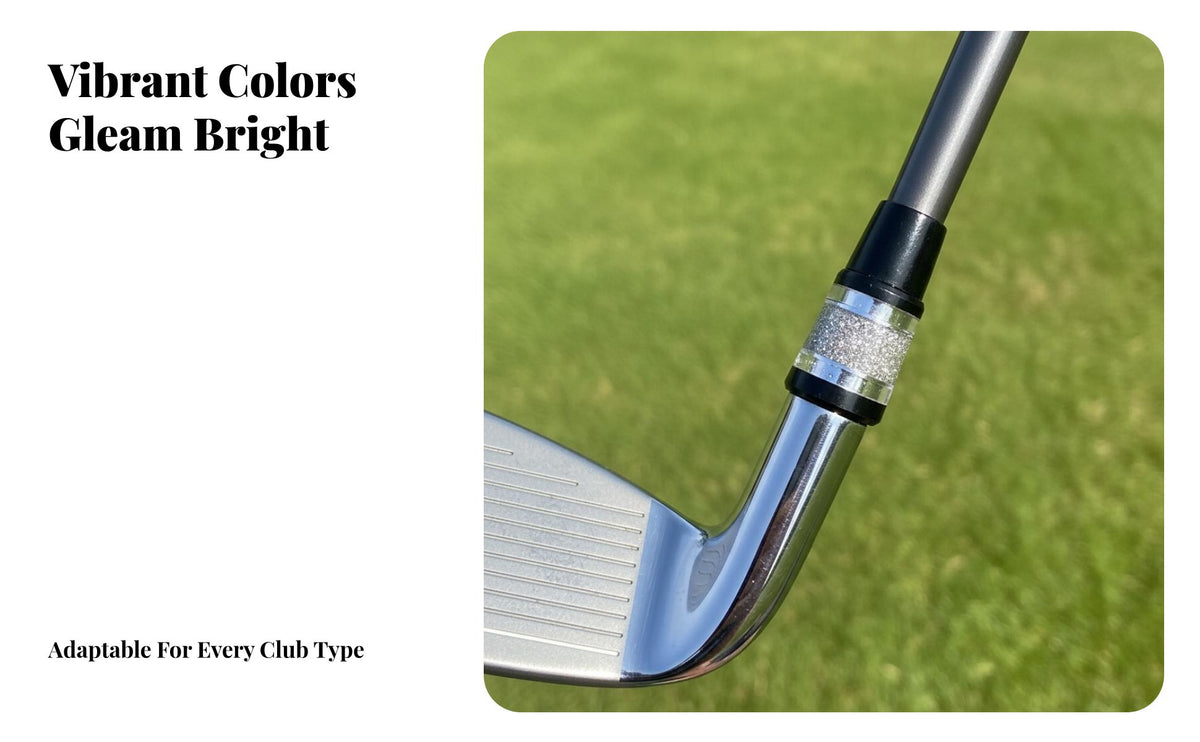 Bright Finish Golf Club Ferrule Crushed Star Golf Club Collar for Golfers, DIY Enthusiasts, Golfing