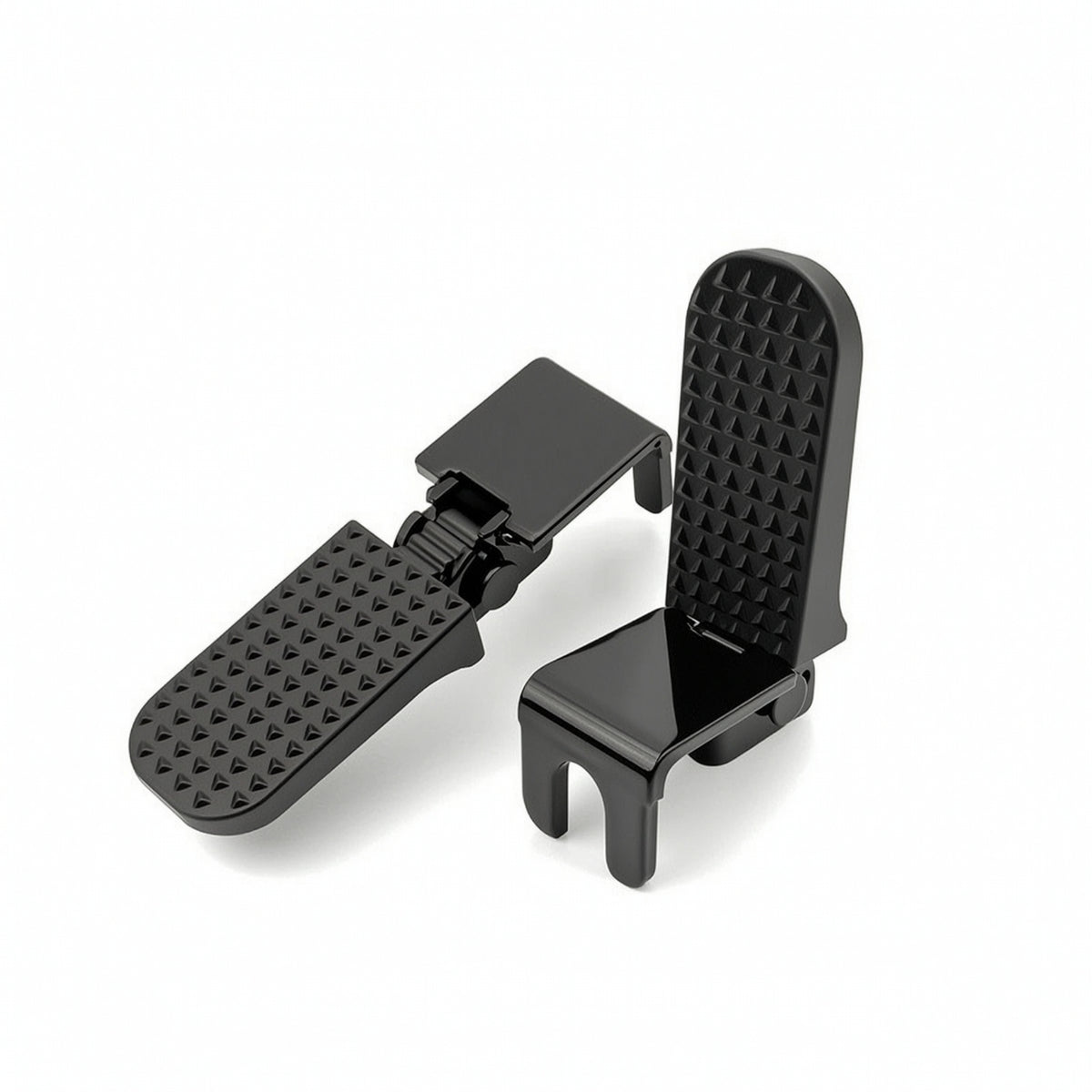 Foldable Bike Rear Pedal Featuring a U-Slot Slot Long-Lasting Rear Foot Pedal Safe Footrest Space-Saving for Passengers