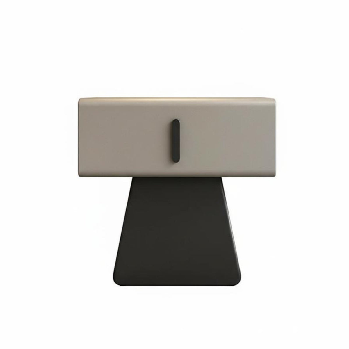 Modern Minimalist Nightstand with Storage Luxury Aesthetic Single-Drawer Pedestal Cabinet Compact Size Bedside Table Sturdy Construction for Homeowners, Apartment Dwellers, Students, Guest Room, Hotel, Entryway, Office