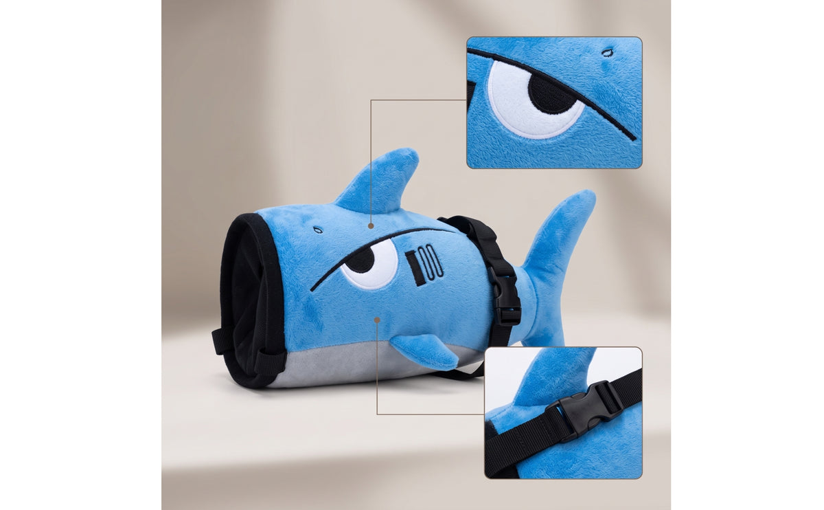 Shark Chalk Bag Cute Shark-Shaped Chalk Bag Animal Pouch for Rock Climbers, Bouldering, Outdoor Sports