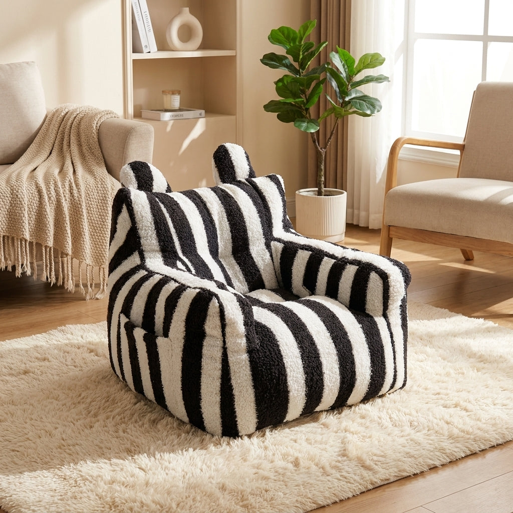 Pet Sofa For Small Dogs Dog Bed Striped 45cm Fabric Living Room For When Home Alone All-Season Use