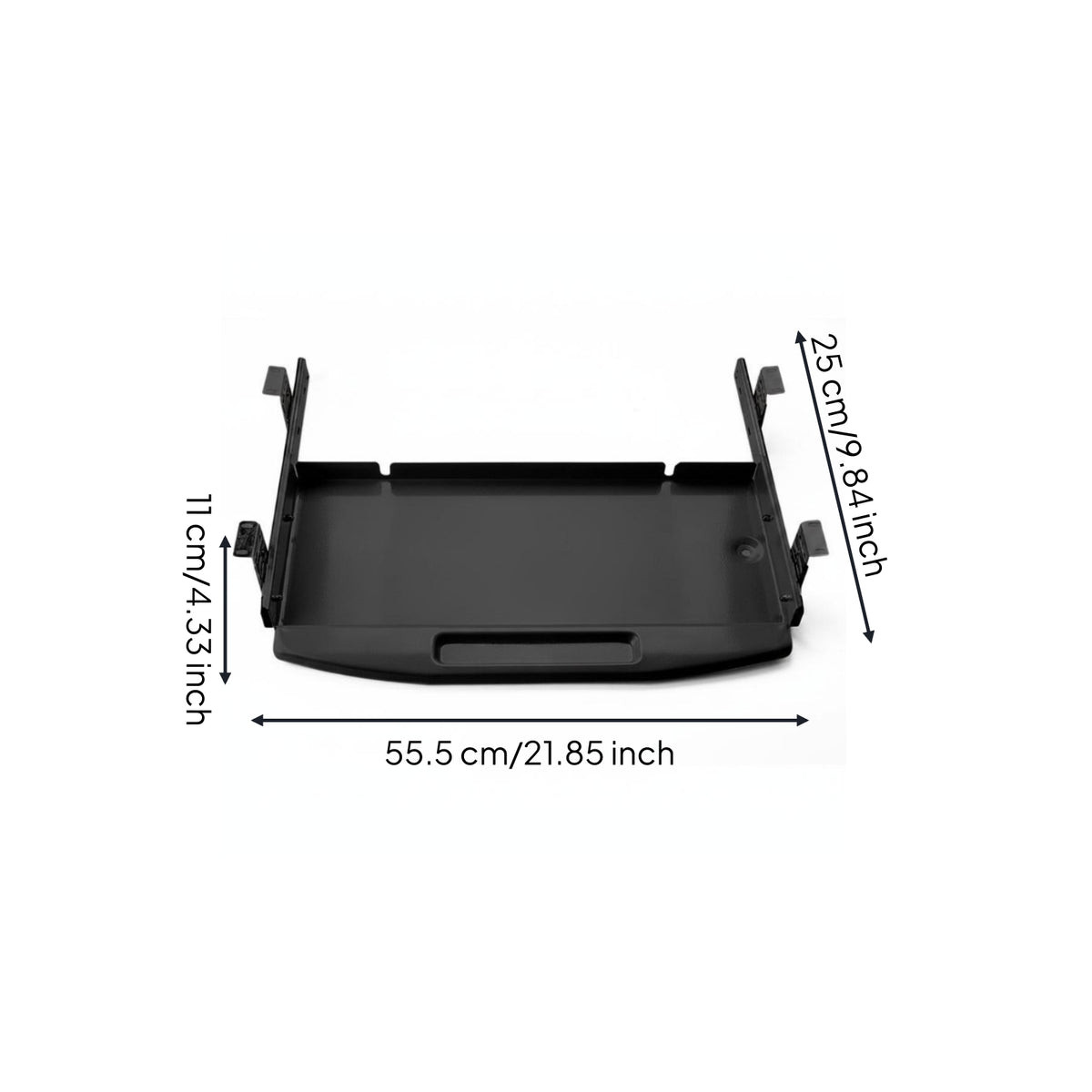 Ergonomic Under Desk Keyboard Tray Space Saving Metal Keyboard Tray for Office Workers