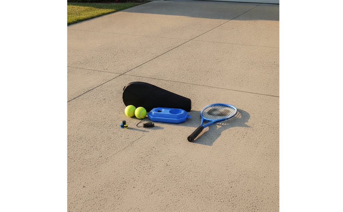 Individual Practice Equipment Training Kit Returning Tennis Racket with Base Portable for Beginners, Adults, Warm-Up