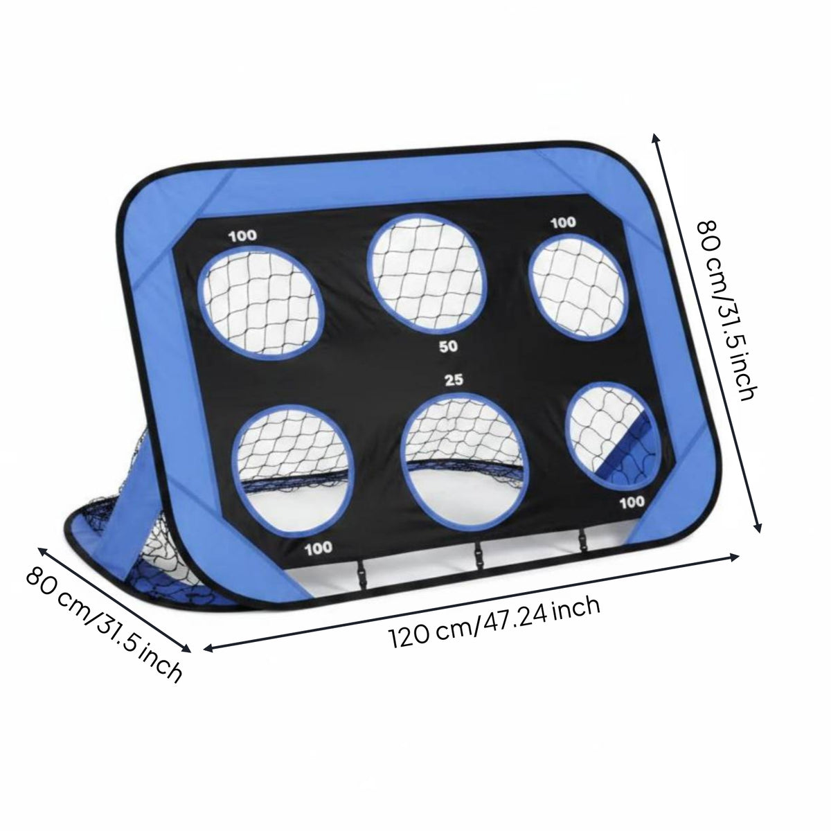 Easy Setup Kids Soccer Training Net Sturdy Foldable Football Goal for Practice