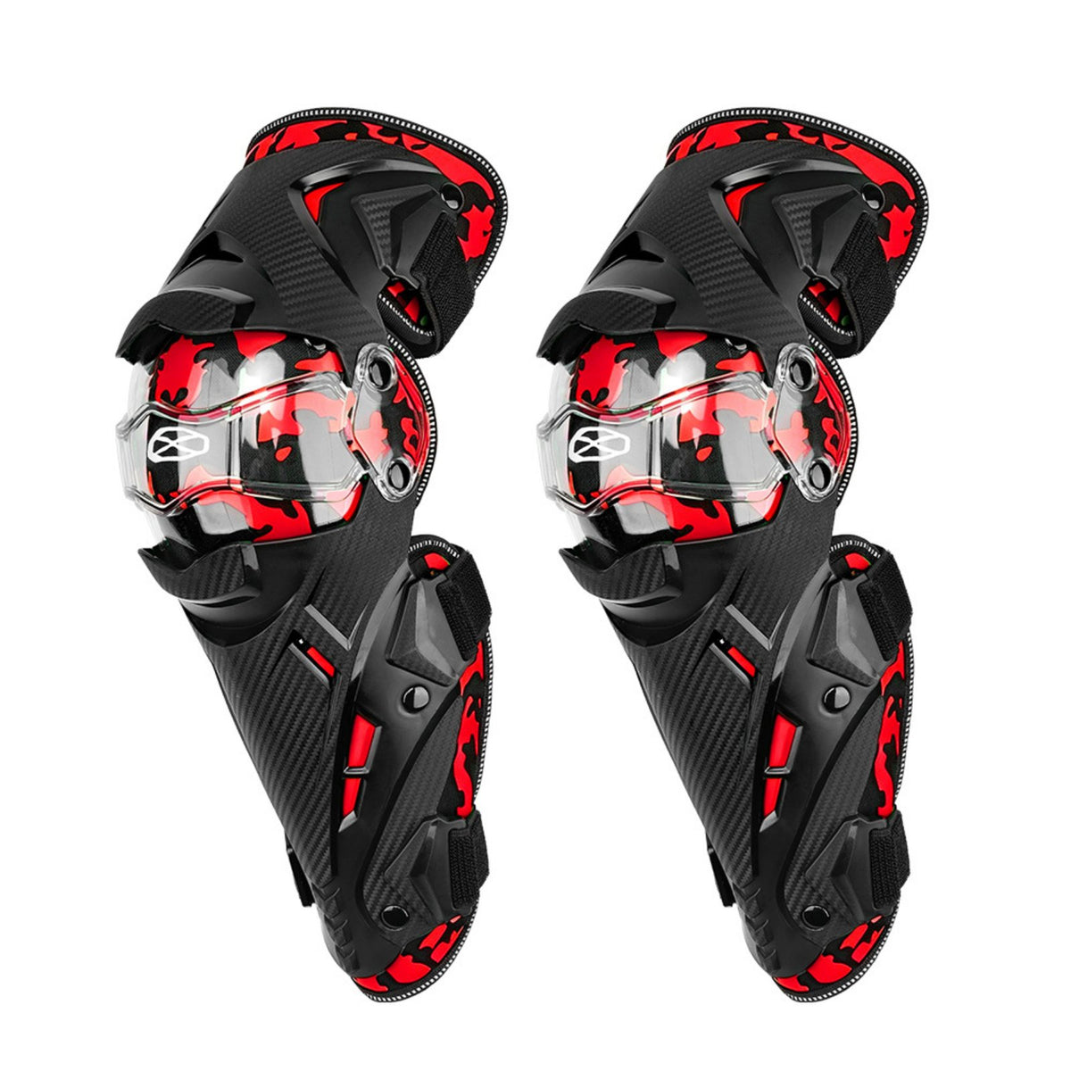 2 Pieces Motorcycle Knee Pads Impact Resistant Leg Protector Hard Riding Protection for Men, Women