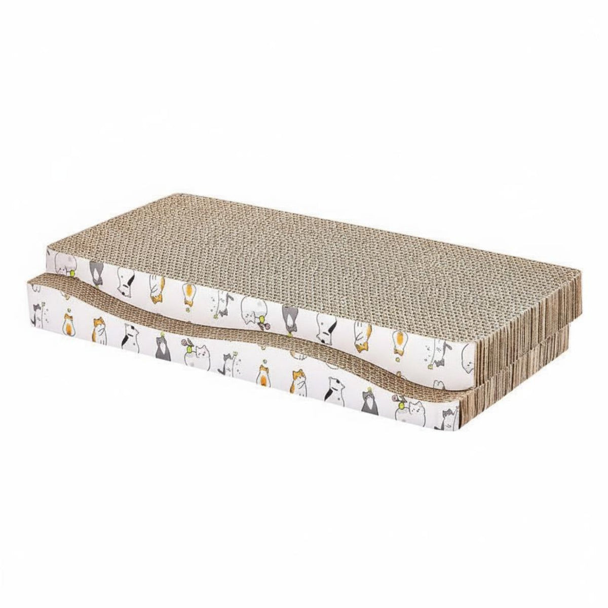 Cat Scratching Board Includes Catnip Corrugated Cardboard Scratcher Corrugated Scratching Board Sturdy Construction for Kittens