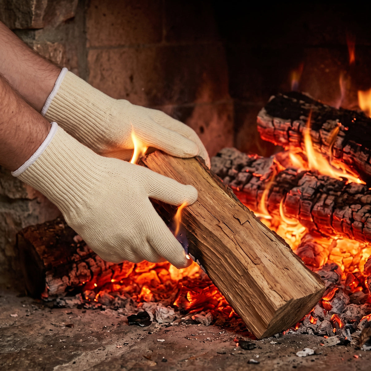 Extreme Heat Resistant Gloves for BBQ, Fireplace, and Industrial Use - 500/800°C Flame Retardant & Cut Resistant