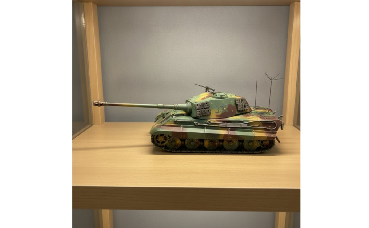 1/72 Scale Tank Rotatable Turret Armored Vehicle Model Adjustable Vehicle Model for Office