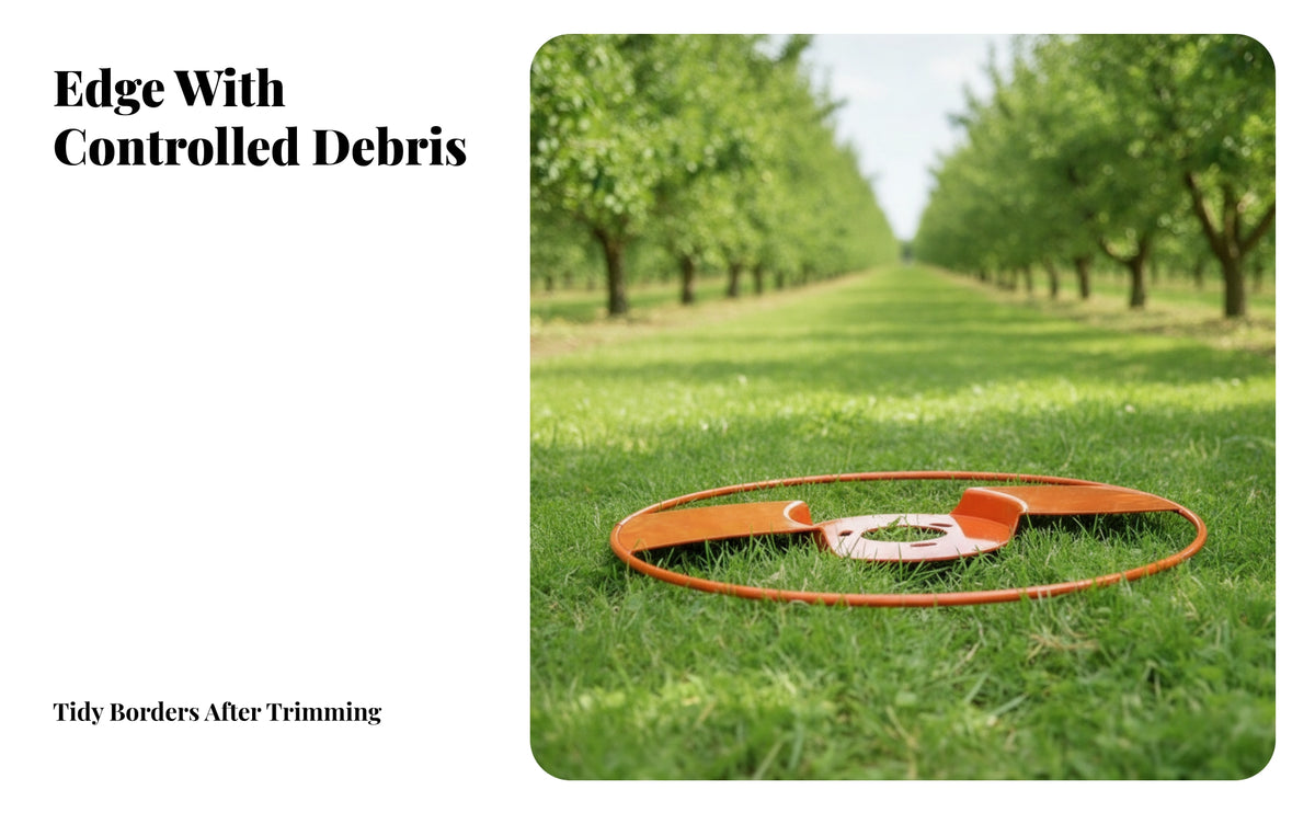 Grass Deflector with Circular Circular | Heavy-Duty Metal Construction, debris-reducing Reduction Design, Grass Trimmer guard Guard, for Garden Maintenance