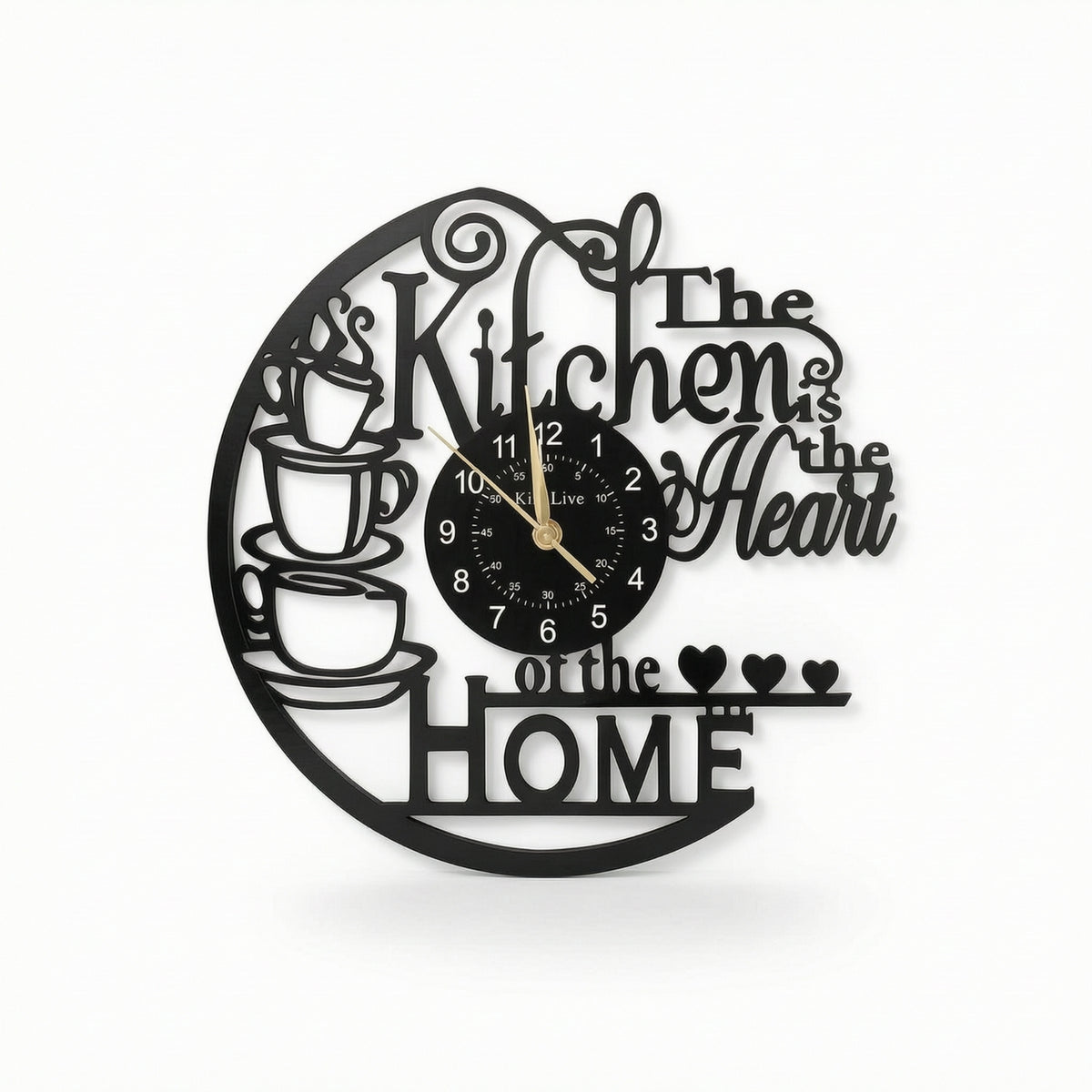 Decorative Wall Clock Easy to Read Round Wall Clock Clear Numbers for Living Room, Bedroom, Kitchen