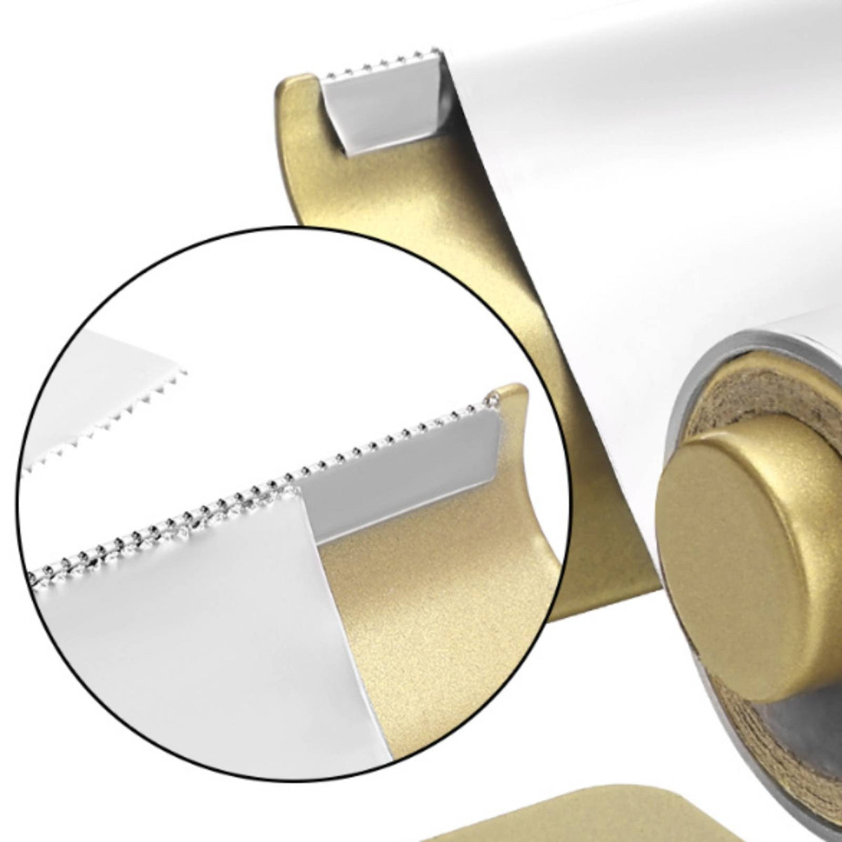 Wall-Mounted Wrap Cutter Serrated Wall-Mounted Foil Dispenser Space-Saving Metal Construction Tissue Dispenser for Kitchen