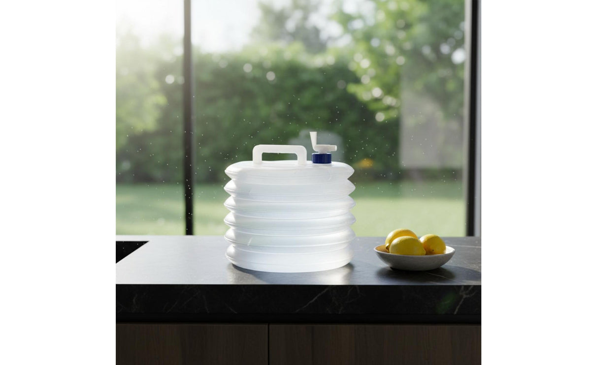 Foldable Water Container Food Grade Material Portable Water Storage Bag Outdoor Equipment Leak-Resistant Included for Camping
