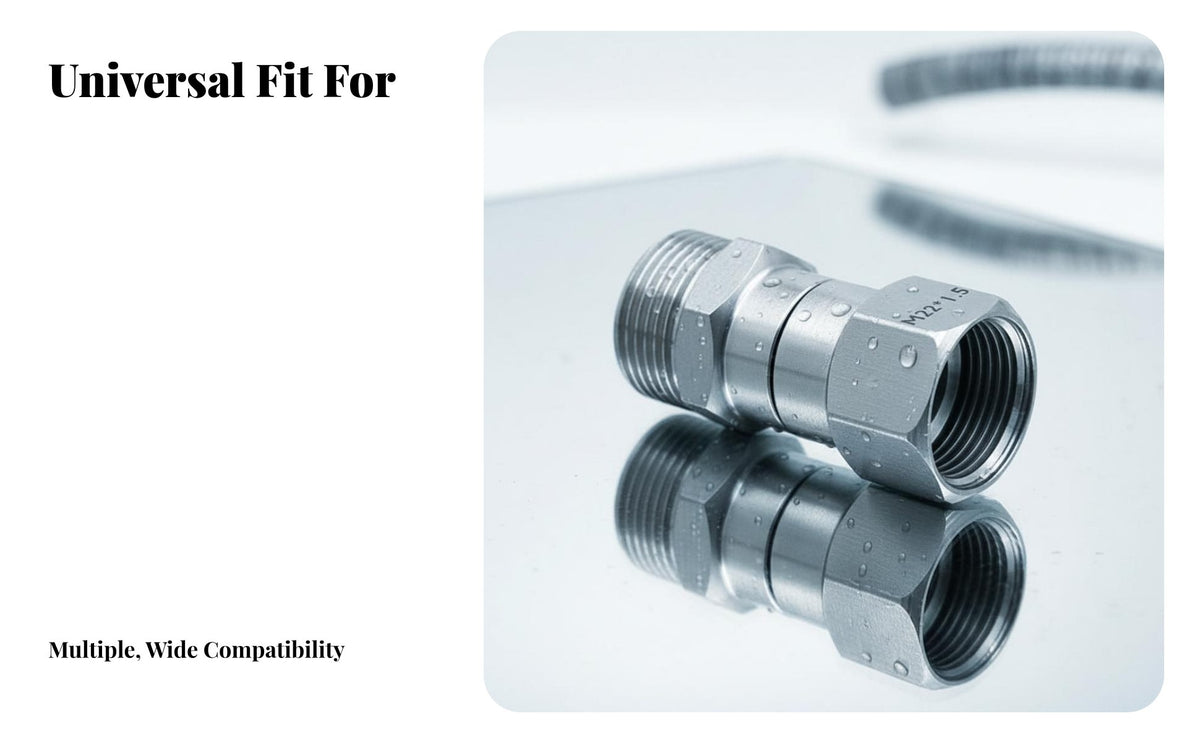Stainless Steel Quick Connect Fitting Rust Resistant Stainless Steel Hose Connector High Pressure Hose Adapter for Car Cleaners