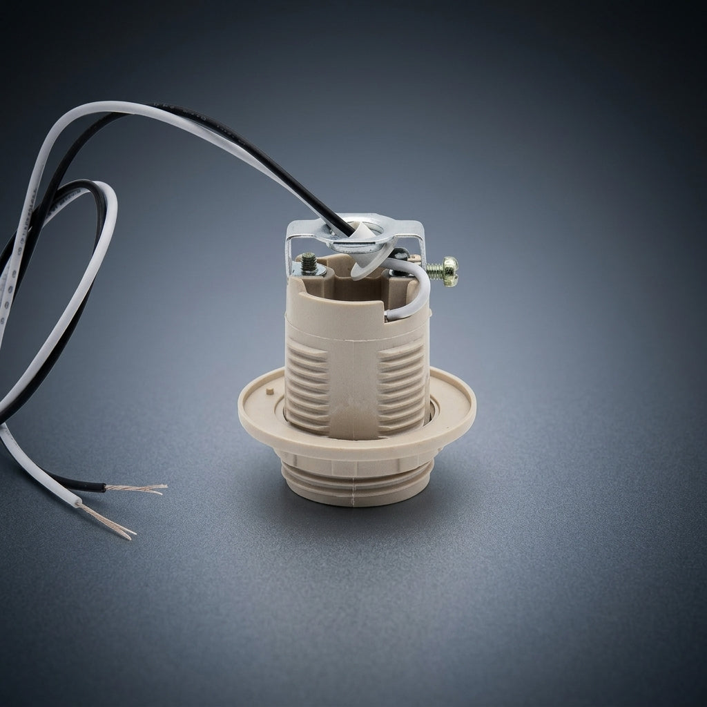 Ceiling Light and Pendant Light with Fireproof Bakelite Bulb Holder, Screw Mount Ceiling Pendant with 40cm Wire, E27 Lamp Holder, E14 Base