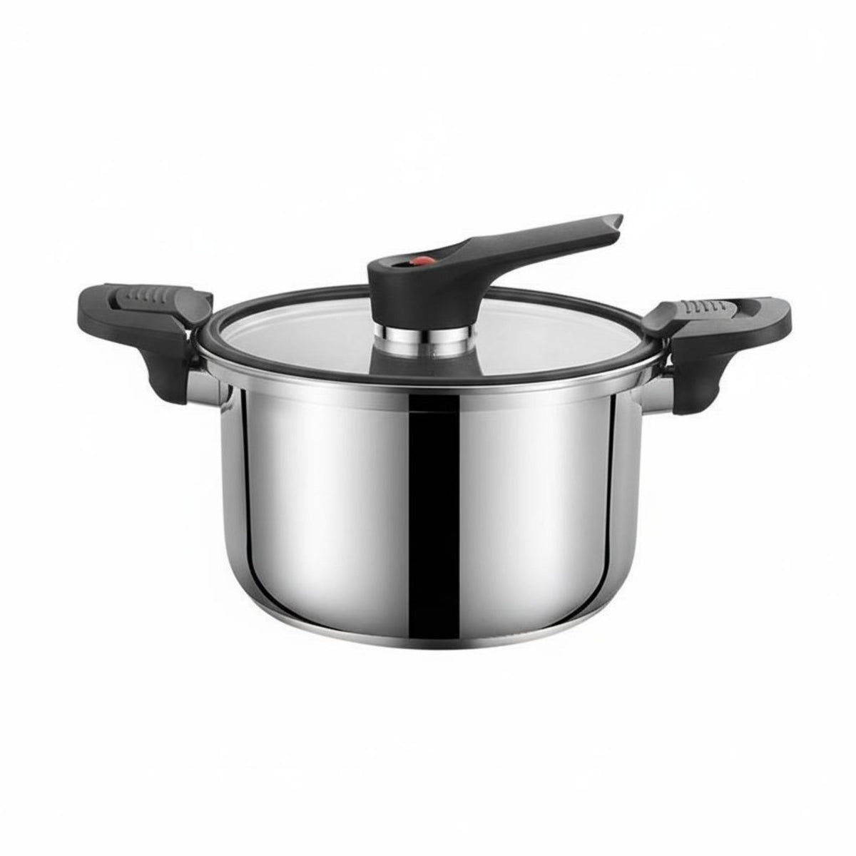 Micro Steam Cooker Anti-Overflow Multi-Functional Pressure Pot Easy to Clean Stainless Steel Stew Pot for Families, Beginners