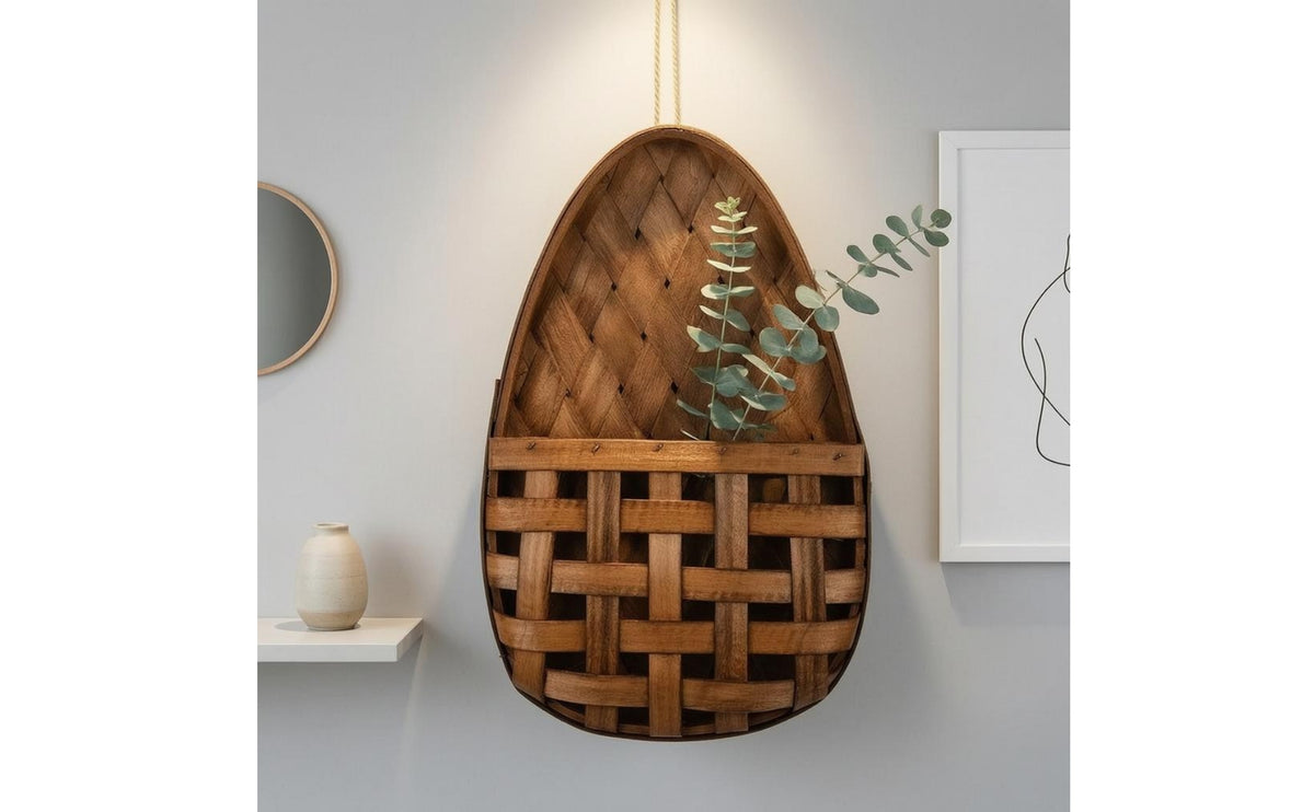 Teardrop Wall Basket Flower Decorative Home Decoration Storage
