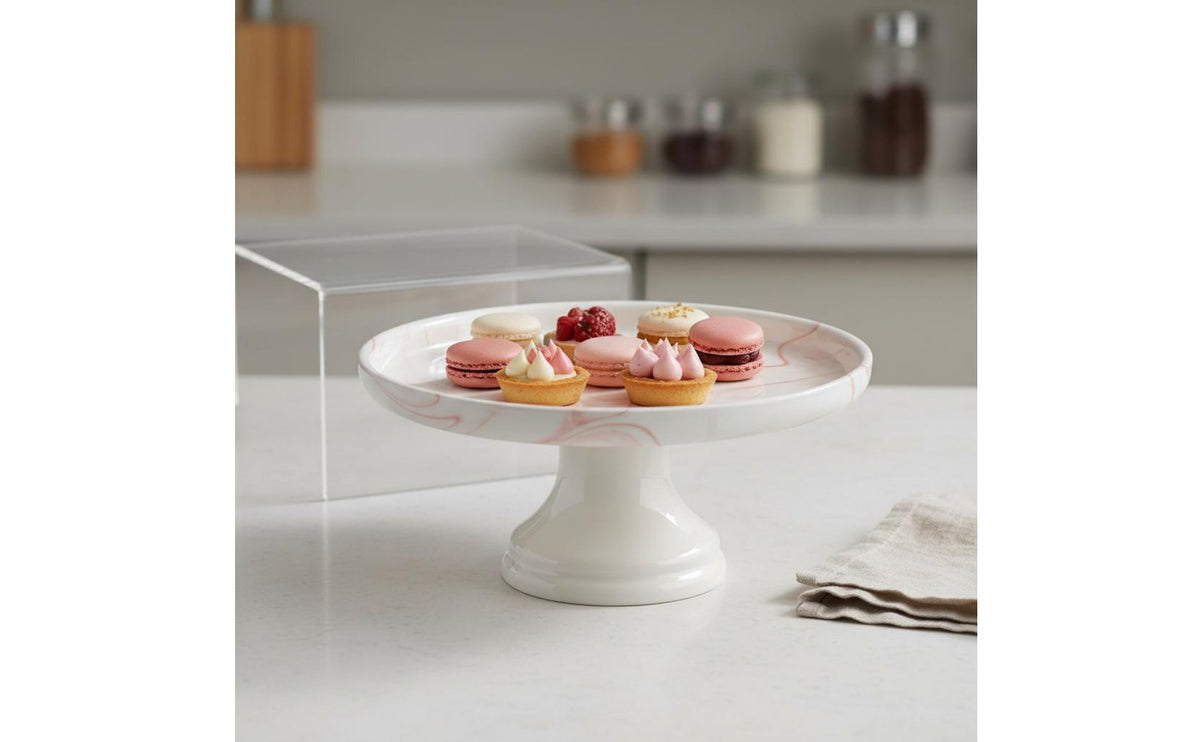 Afternoon Tea Serving Stand Elegant Gold Handle Tiered Cupcake Stand for Party