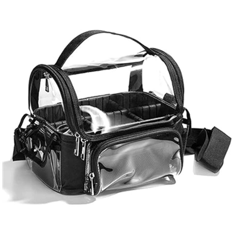 Transparent PVC Cosmetic Brush Holder and Storage Bag