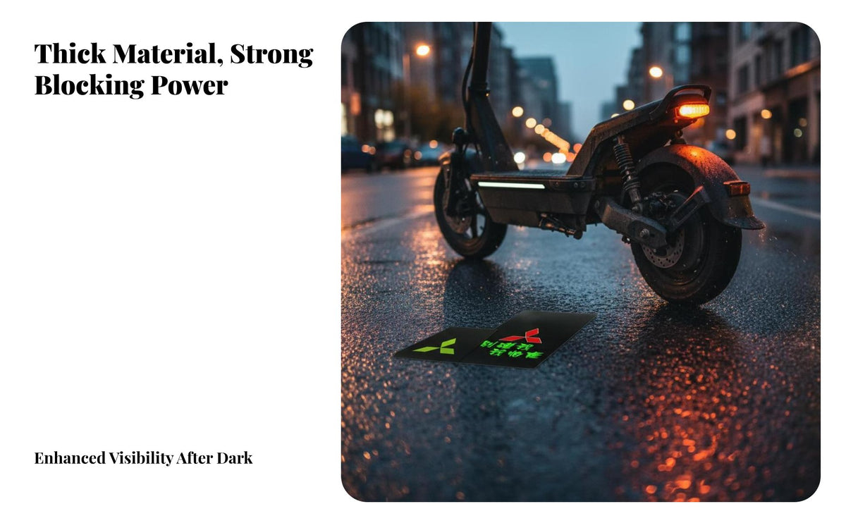 Motorcycle Mud Flap Reflective Mud Flap Thickened Motorcycle Mudguard for Electric Two-Wheeler Users, Night Driving, Daily Commuting, Outdoor Riding