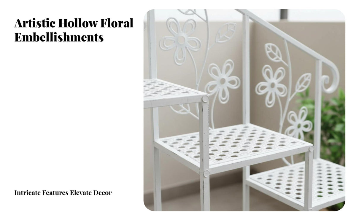 Indoor & outsidedoor Use Multi-Tier Heart-Design Planter Stand Floor-Standing Heart-Shaped Planter storage capacitySaving Plant Rack Easy Assembly for Gardeners, home dwellers, Balcony, Patio, Living Room, Entrypath