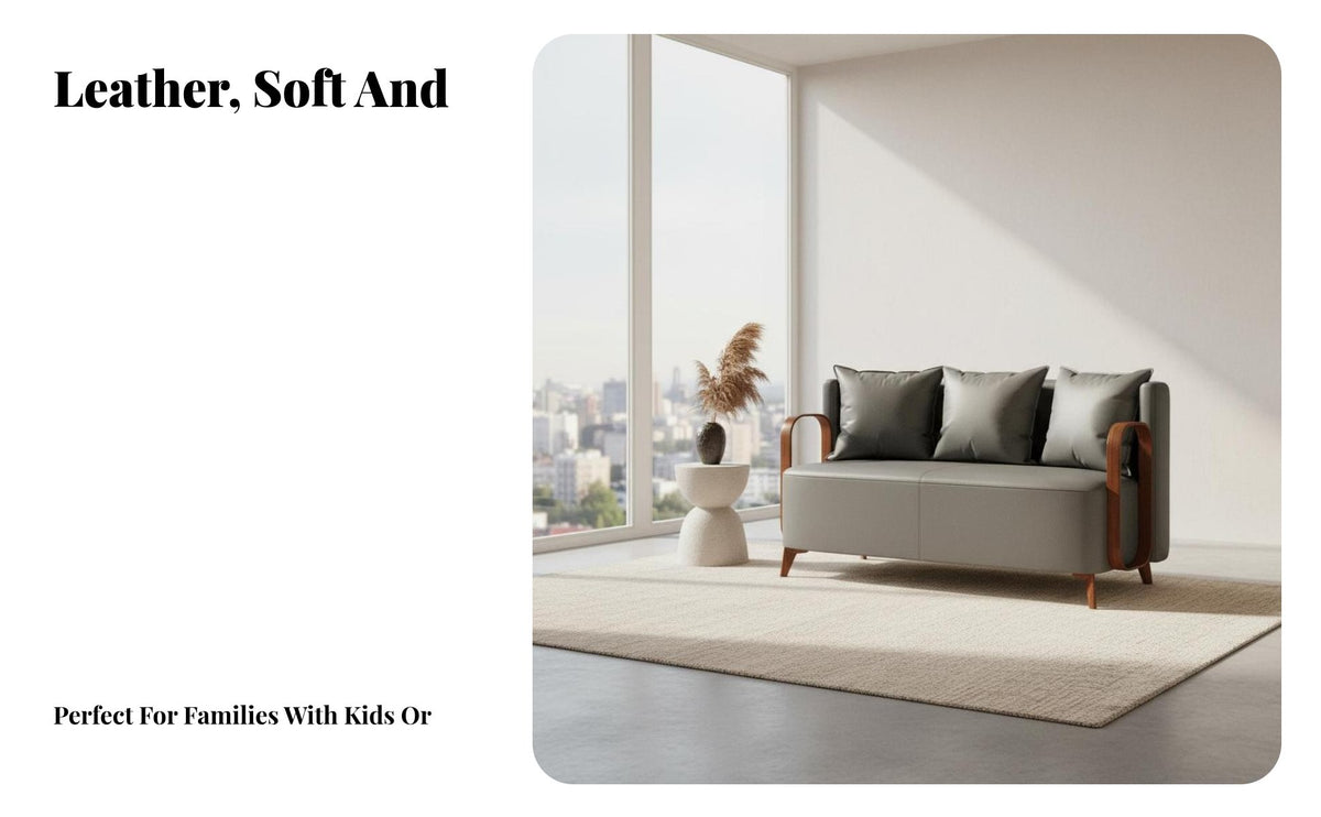 Lowrear Block Sofa Wabi-Sabi aesthetic Living Room Seating Minimalist Design Lounge for Pet Owners, Homeowners, Hotel, Reception Area, Open-Plan Space
