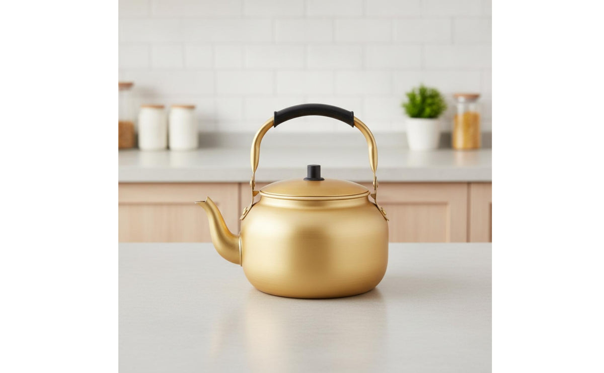 Aluminum Tea Kettle Lightweight Stovetop Kettle Fast Boiling Cookware Heat-Resistant for Campers, Camping
