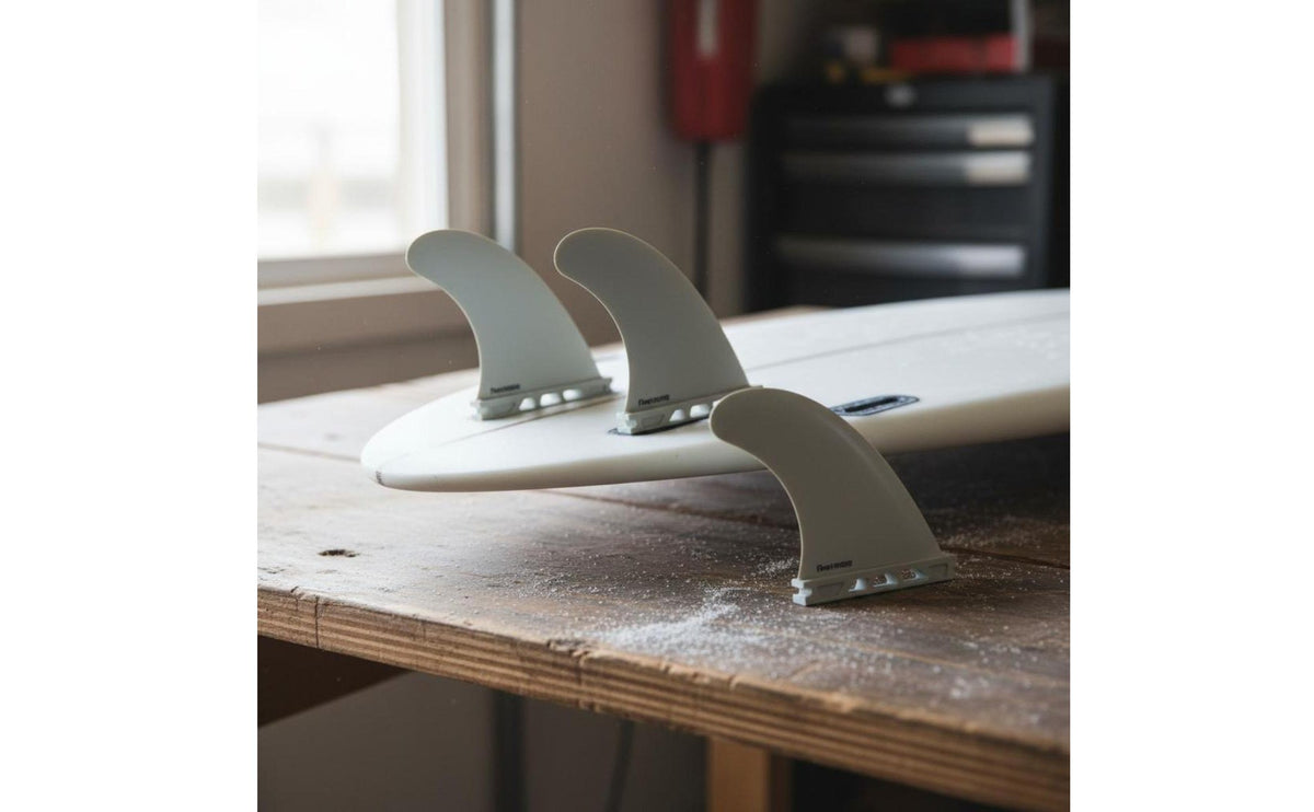 3 Pieces Fiberglass Reinforced FUTURE Fin Set Long-Lasting Construction Surfboard Fin Set for Surfing