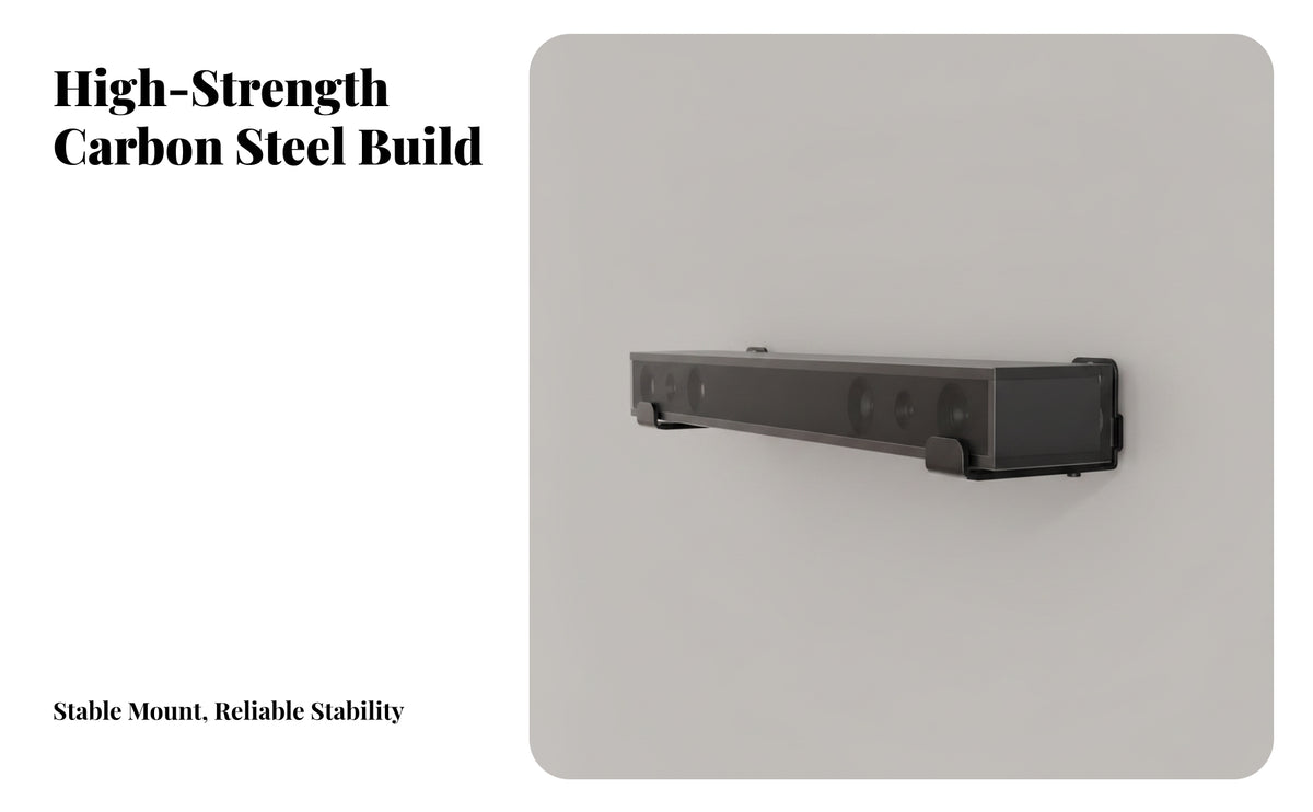 Soundbars Wall Mount | Sturdy Metal Construction, Supports up to 30, Soundbars Mounting Bracket, for Home Theater