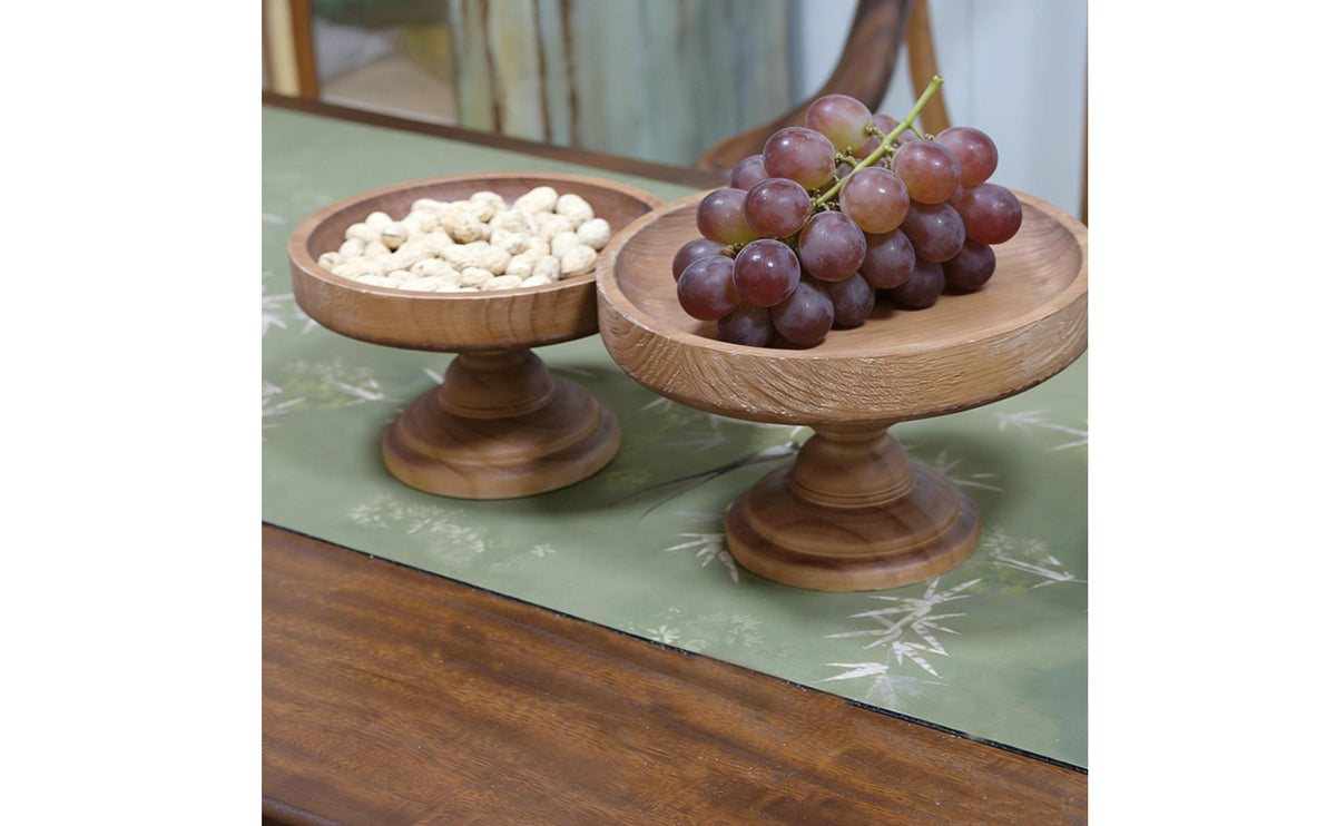 Wooden Cake Stand Vintage Wood Dessert Display Stand Versatile Rustic Cake Pedestal for Buffet, Afternoon Tea, Party