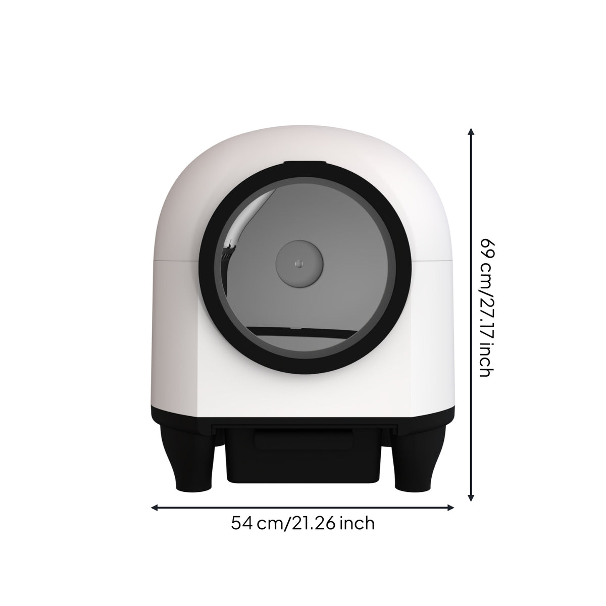 App-Controlled Smart Self-Cleaning Cat Litter Box Washable Fully Enclosed Automatic Litter Box Safe Cat Toilet Anti-Pinch for Cats