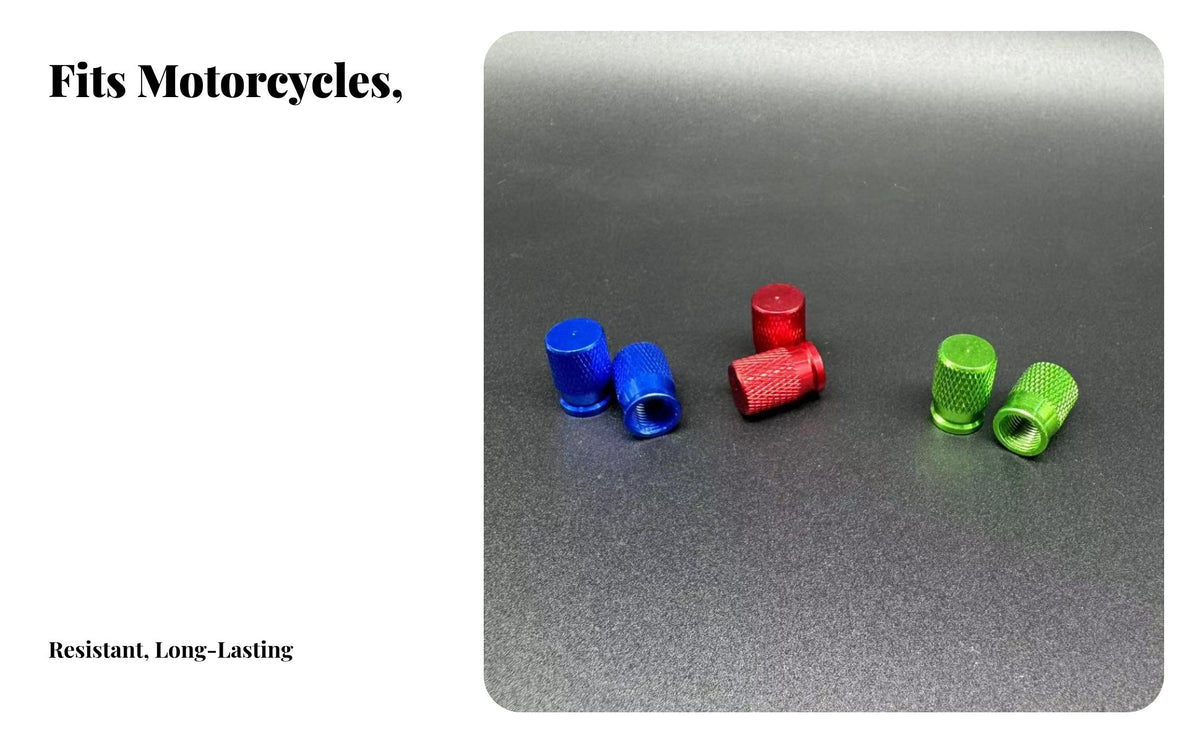 2 Pieces Tire Valve Cap Decorative Tire Valve Stem Cap Easy to Install for Motorcycle Motorcyclist S, DIY Enthusiasts, Auto Repair Shop, Garage