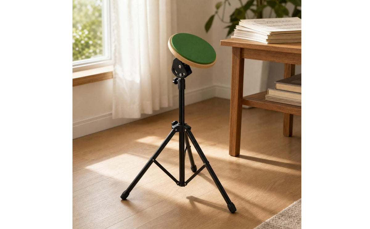 Drum Drumming Pad Stand Compact Drumming Pad Stand Stable for Drummers, Beginners, Music Classroom