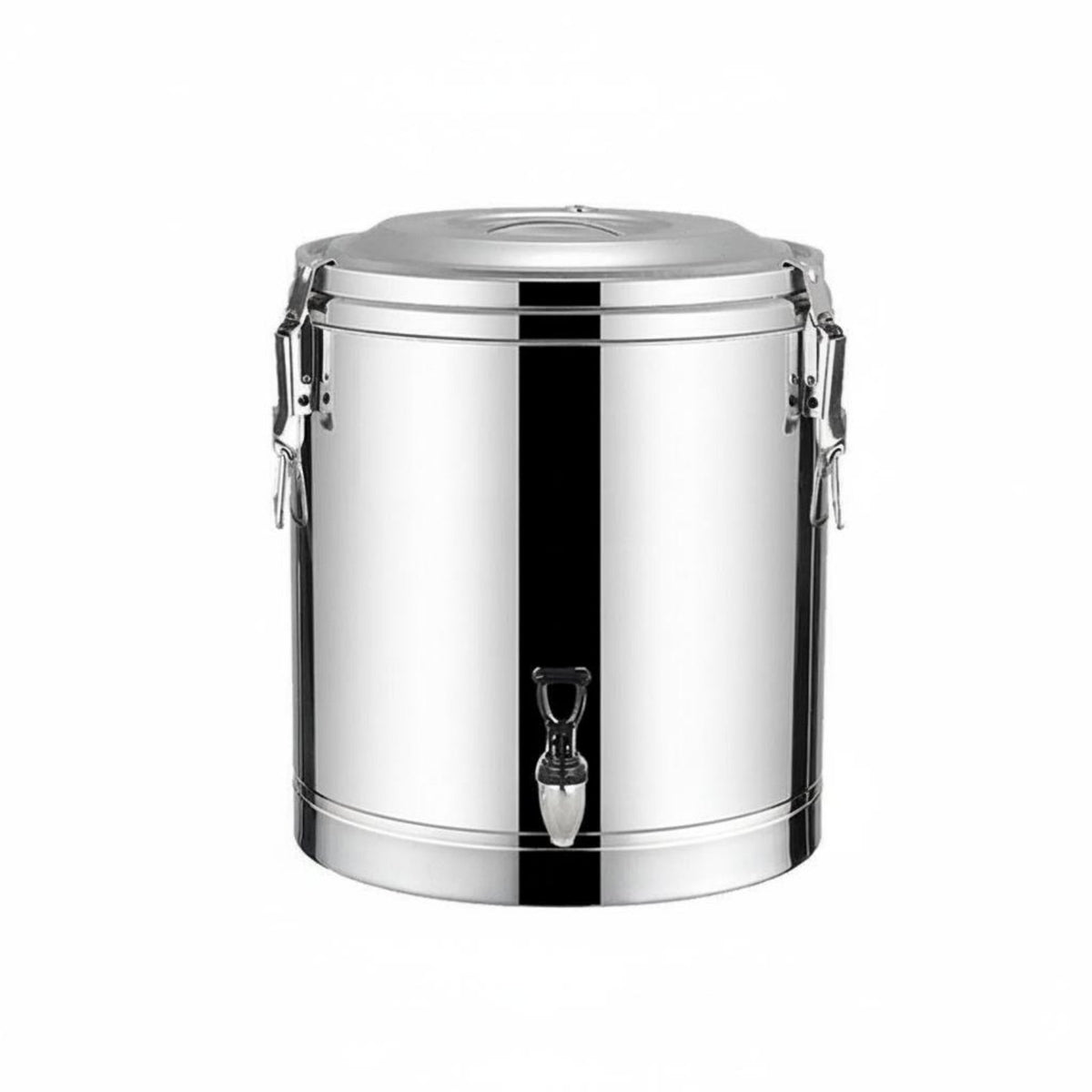Stainless Steel Insulated Container Versatile Storage Insulated Beverage Dispenser Thermal Food Transport Barrel Non-Slip Base