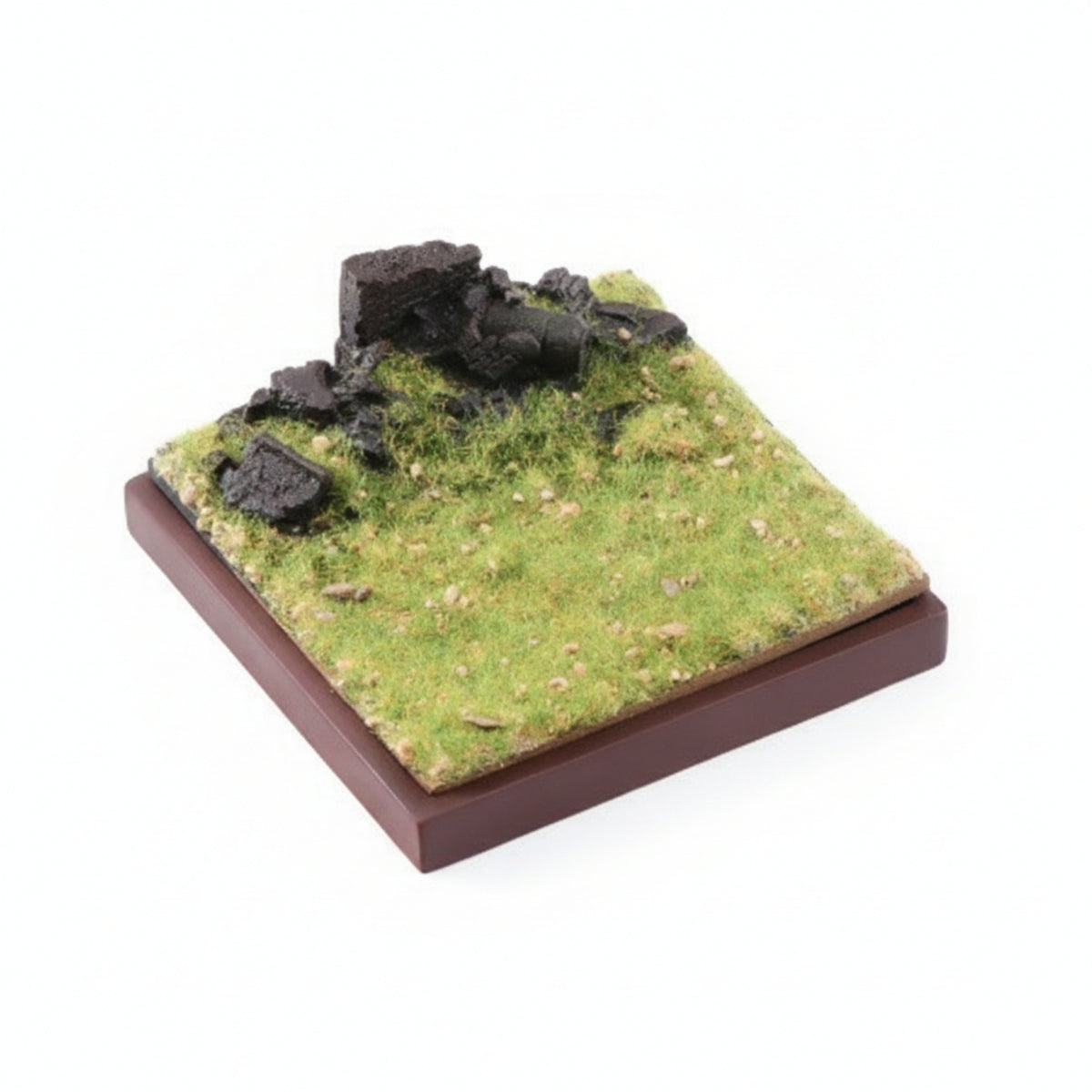 Square Grassy Diorama Base Landscape Style 1/64 Scale Diorama Base