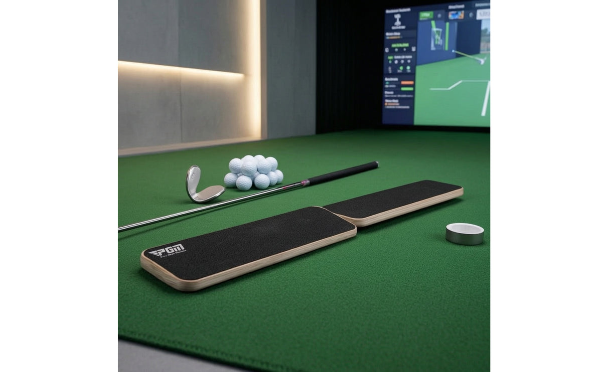 Foldable Golf Balance Board Portable Golf Swing Board Compact Practice Equipment Lightweight for Golfers, Beginners, Home, Driving Range