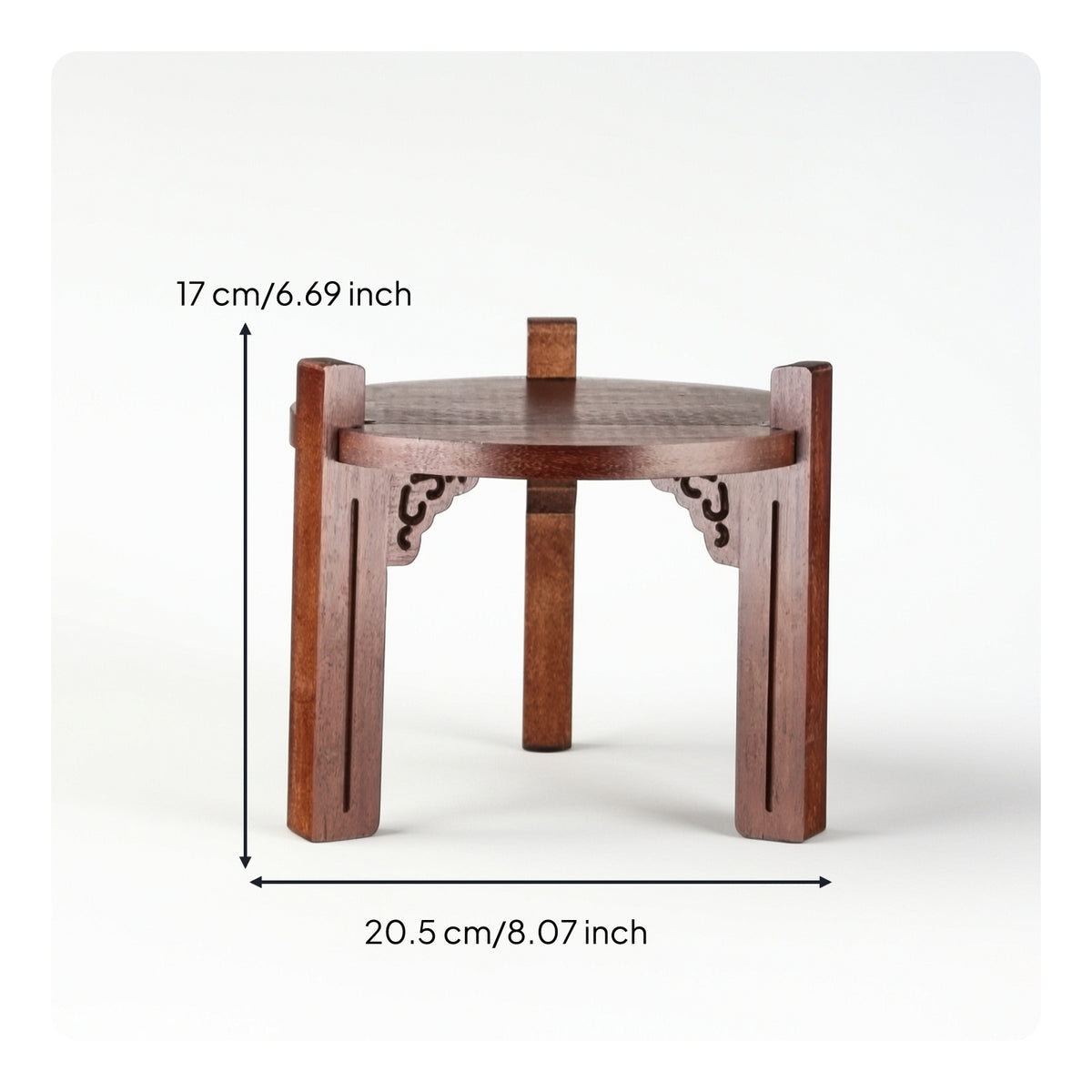 Beverage Container Stand Traditional Dispenser Stand Rustic Wooden Riser for Kitchen, Tea Service