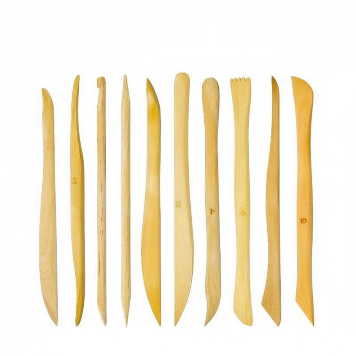 10 Pieces Clay Sculpting Tool Kit DIY Crafting Wooden Pottery Tool Set Versatile